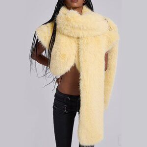 Jaded London Saskia 2-in-1 Faux Fur Shrug